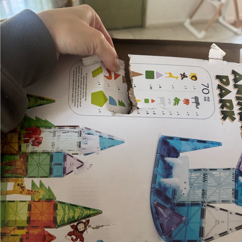 MAGNA-TILES Animal Park with Micro Mags New 70 pieces - Picture 5 of 5